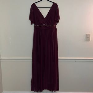 Torrid Burgundy formal dress